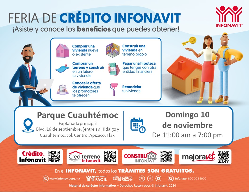 Infonavit acerca créditos a derechohabientes de Apizaco
